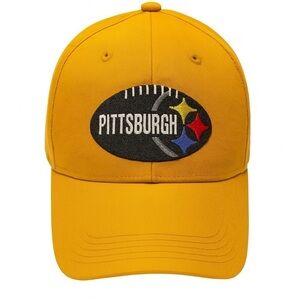 Pittsburgh Steelers Urban Rapper Gold Strapback baseball cap.  #NFLSteelers